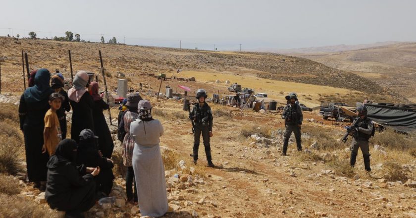 Israeli Occupation Forces Dismantle, Confiscate Palestinians’ Tents