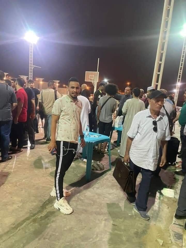 Libyans at Port Sudan waiting for a Saudi ship to take them to Jeddah as they fled war in Sudan.