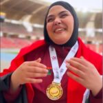 Libyan Lady Wins Gold Medal in Discus Throw Championship