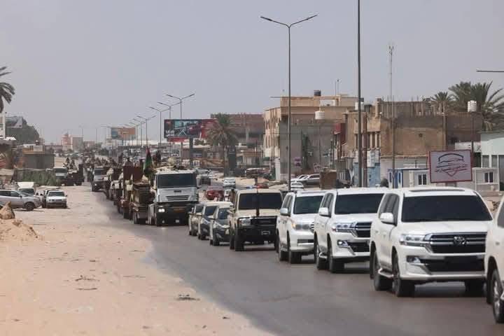 Armed groups on the move in Tripoli, Libya, as the security situation remains unsettled and a truce agreement between the GNU and DSF has not been fully implemented. (Internet photo)
