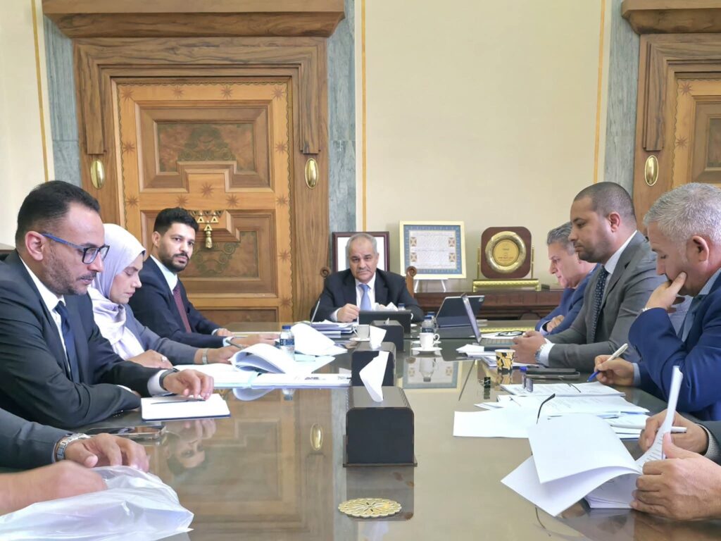 Mr. Naji Issa Governor of the Central Bank of Libya chairs the RICCBL committee meeting, Tripoli, 8 October 2025. (CBL photo)