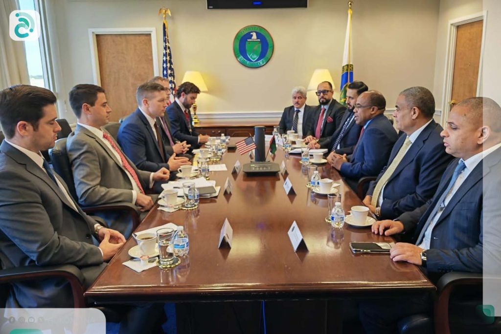 Libyan GNU delegation in Washington meeting with officials from the US Department of Energy, 2 May 2026. (GNU photo)